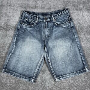 Urban‎ Up Shorts Men's 34 Blue Denim Distressed Skater Grunge